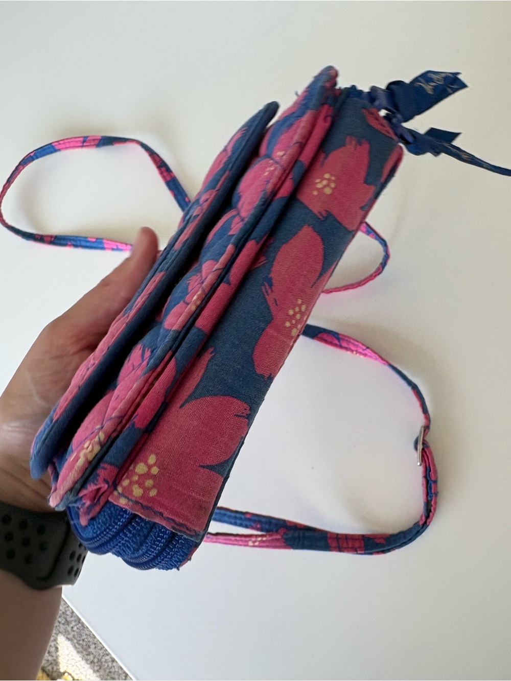 Vera Bradley Crossbody floral zip wallet bag - Picture 9 of 10